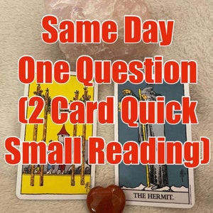 Petite lecture rapide de la carte Question 2 le jour même (durée limitée) (EN TEXTE UNIQUEMENT)