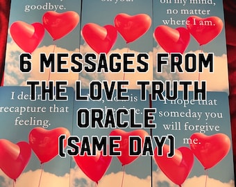 6 Same Day The Love Truth Feelings And Messages From Your Person (CARD PULL ONLY)  (read description)