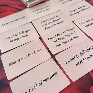 12 notes d'amour flamme jumelle/âme soeur le même jour, sentiments et messages de votre personne. (CARTE À TIRER UNIQUEMENT) (lire la description)