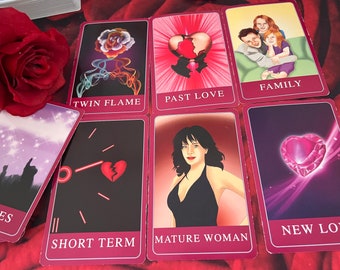 Quick same day love reading ( SAME DAY 6 cards pull text reading and guidebook photo) (read description)