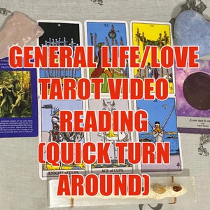 Allgemeine Leben und Liebe Tarot VIDEO Lesung (Lesen Sie Beschreibung)