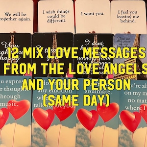 12 Same Day Mix Liebesbotschaften von Ihren Engeln und Ihrer Person (NUR CARD PULL) (siehe Beschreibung)
