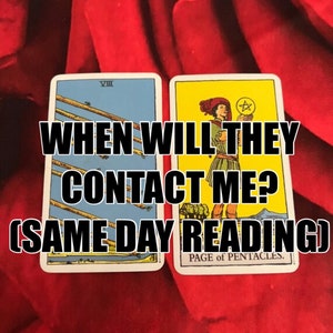 Wanneer nemen ze contact met mij op? (2 tarotkaarten trekken) op dezelfde dag lezen