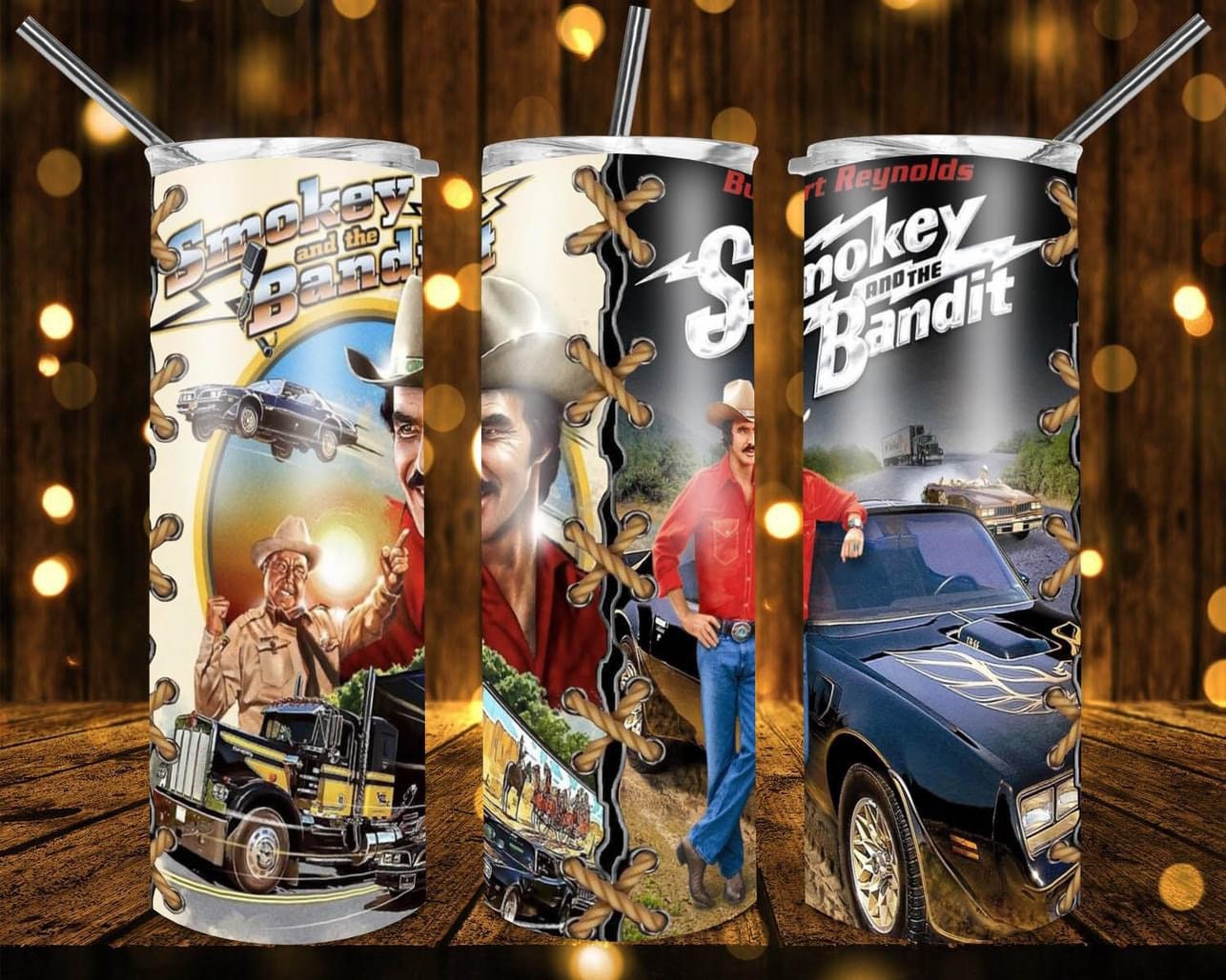 Smokey and the Bandit Insulated 20 Oz Tumbler Burt Reynolds Movie 