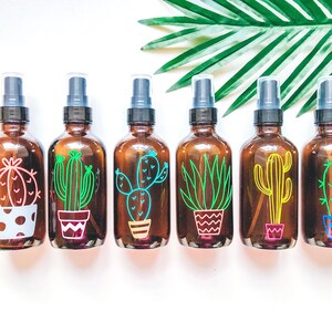 Cactus Essential Oil Labels, Cactus Spray Bottle Labels, Essential Oil Labels, Custom Spray Bottle Labels, Desert Oil Labels, Summer Labels