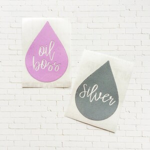 Oil drop decal, essential oil labels, rank advancement decal, Oil boss decal, Oily drop decal, dōTERRA rank decals, Young living rank decals