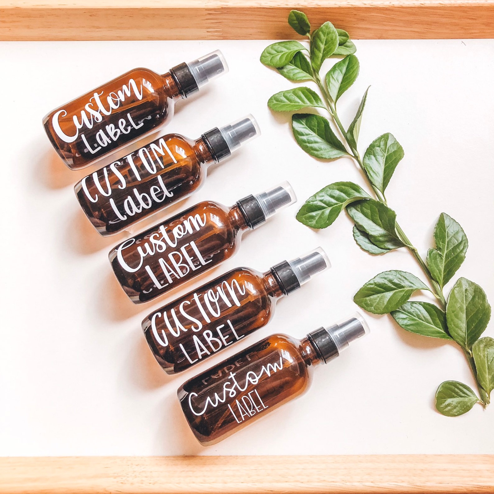Custom Spray Bottle Labels 2 Oz 4 Oz 8 Oz Spray Bottle Etsy