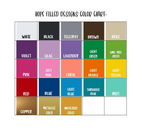 Inhaler Colors Chart