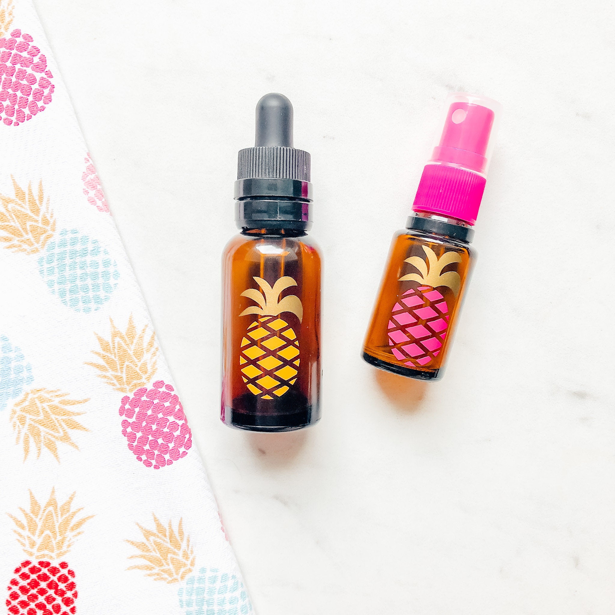 Pineapple Essential Oil Label Summer Essential Oil Labels Etsy