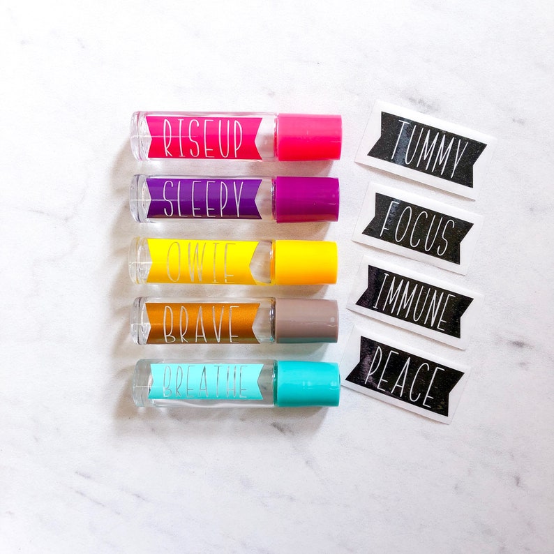 10ml Roller Bottle Labels Essential Oil Labels Custom 10ml Etsy