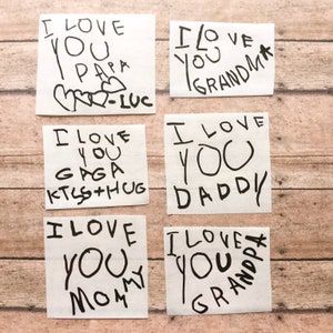Child's Handwriting Decal, Custom Children's Handwriting Decal, Turn ...