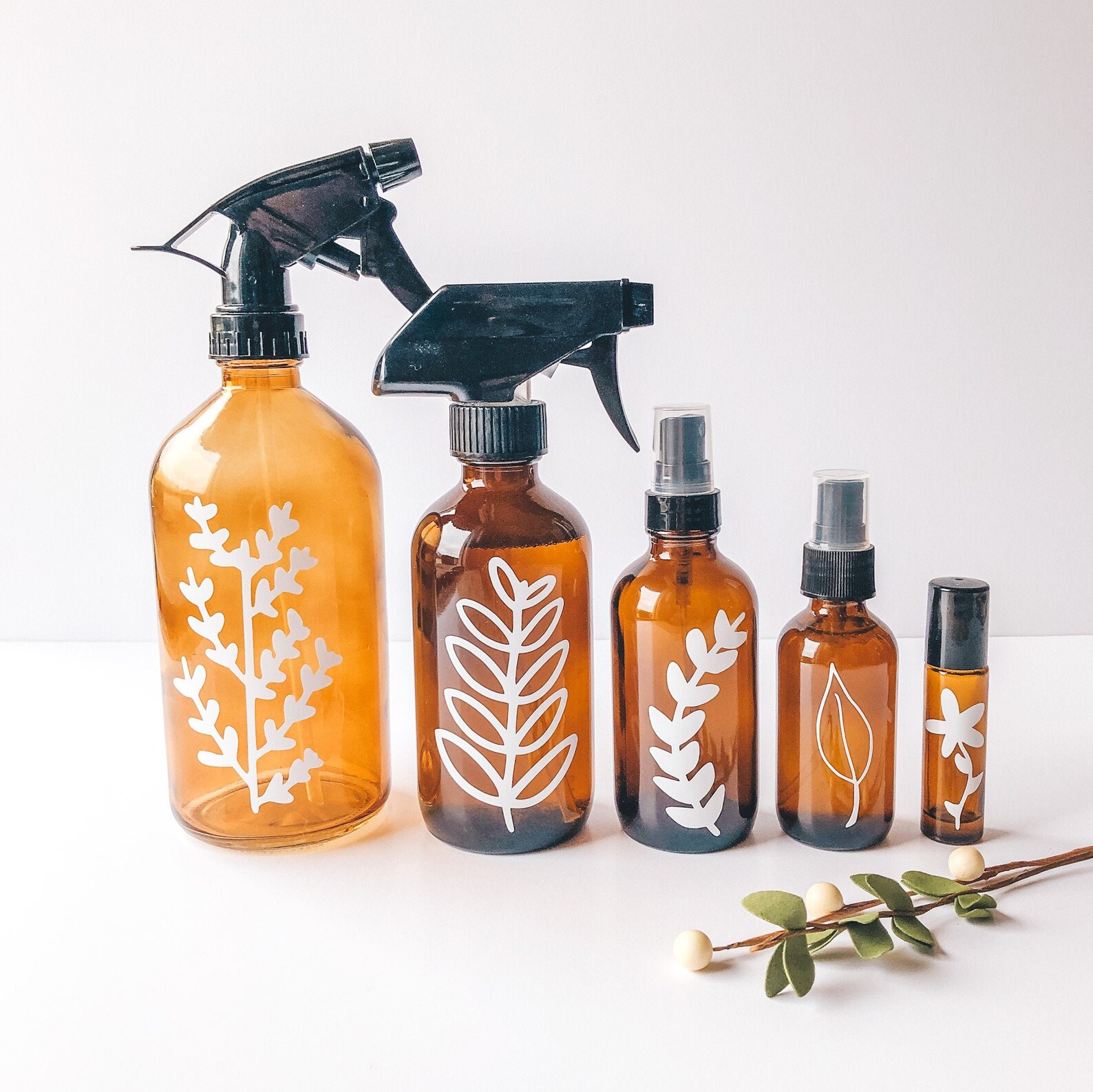 Wildflower Collection Wildflower Spray Bottle Labels Floral Etsy
