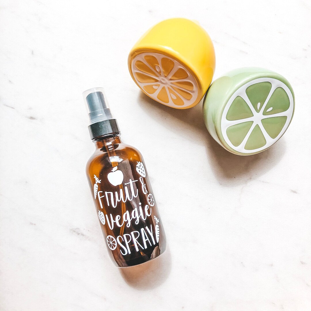 Fruit & Veggie Spray Labels, Essential Oil Labels, Spray Bottle Labels