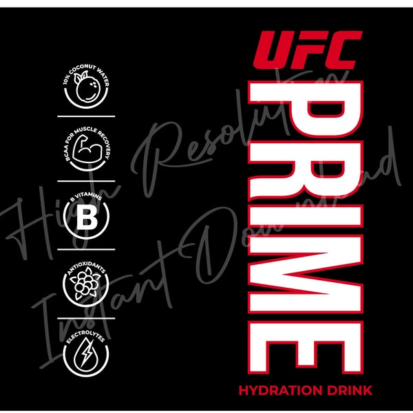 Ufc Prime Hydration Drink Etsy