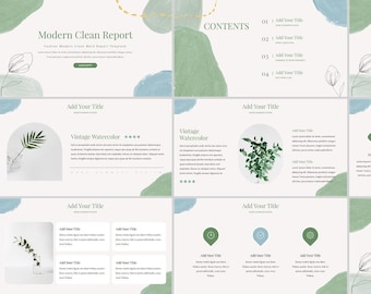 Minimal Clean Work Summary PowerPoint Template