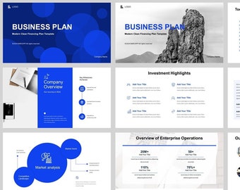 Modern Clean Business Plan PowerPoint Template