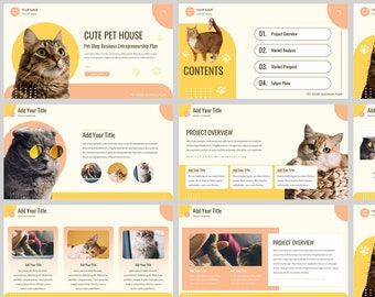 Minimal Pet House PowerPoint Template