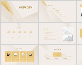 Modern Clean Business Report PowerPoint Template