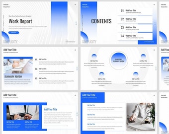 Minimal Blue Business PowerPoint Template