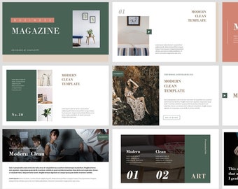 Minimal Magazine Style Fashion PowerPoint Template