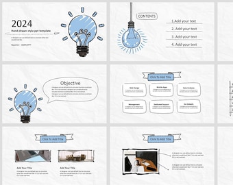 HandDraw Style Report PowerPoint Template 03
