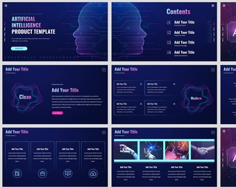 Modern Artificial Intelligence Business PowerPoint Template