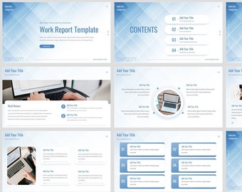 Minimal Blue Business PowerPoint Template