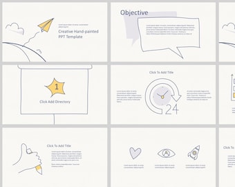 HandDraw Style Report PowerPoint Template 02