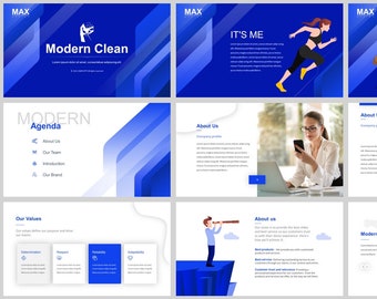 Modern Clean Business Plan PowerPoint Template