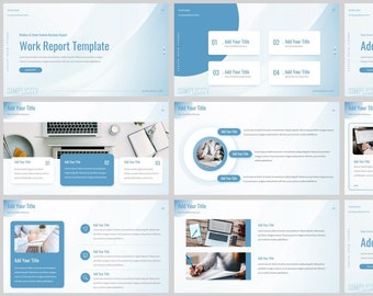 Minimal Blue Business PowerPoint Template
