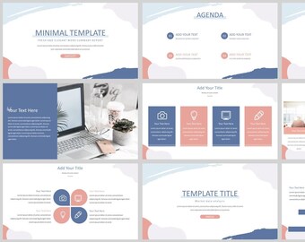 Minimal Magazine Style Work Report Template