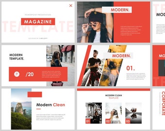 Minimal Magazine Style PowerPoint Template