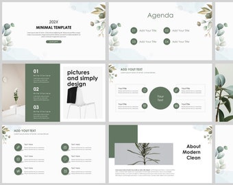 Minimal Magazine Style PowerPoint Template