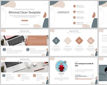 Minimal Modern Clean Style PowerPoint Template