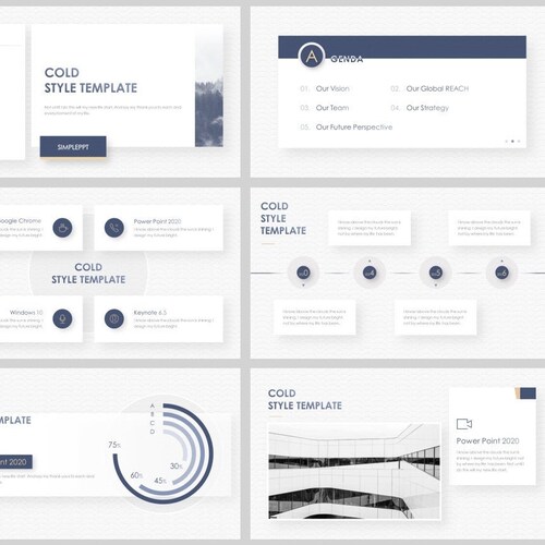 Black & White Magazine Style Business Powerpoint Template - Etsy