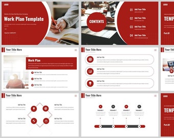 Minimal Red Business PowerPoint Template