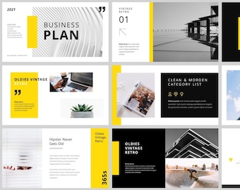 Minimal Magazine Style Business PowerPoint Template