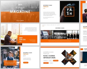 Minimal Magazine Style PowerPoint Template