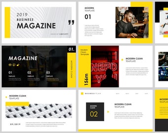 Minimal Magazine Style PowerPoint Template