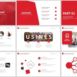 Modello di PowerPoint aziendale in stile rivista minimo