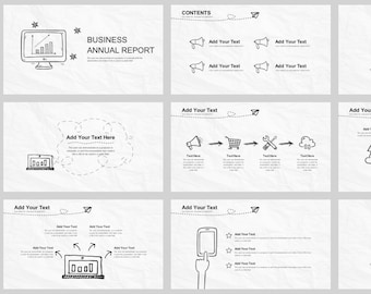 HandDraw Style Report PowerPoint Template