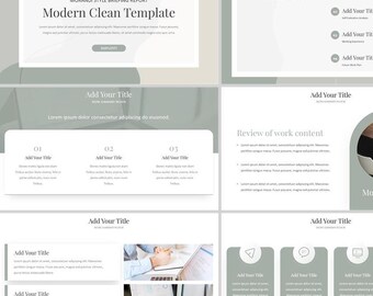 Minimal Modern Clean Report PowerPoint Template