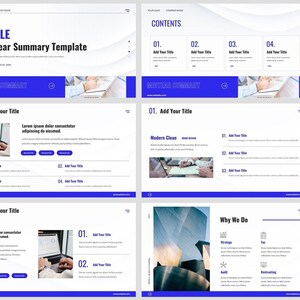 Moderne schone zakelijke PowerPoint-sjabloon