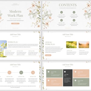 Minimal Watercolor Style PowerPoint Template