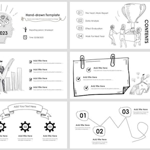 HandDraw Style Report PowerPoint Template 08