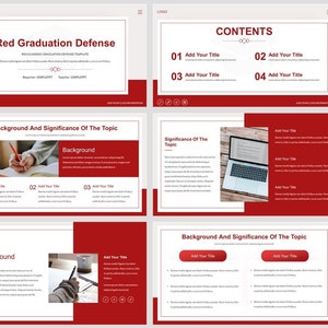 Minimal Clean Graduation Defense PowerPoint Template