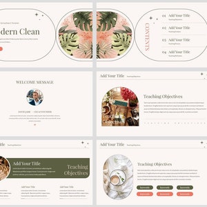 Minimal Clean Teaching Summary PowerPoint Template