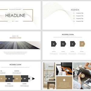 Minimal Business Annual Report PowerPoint Template