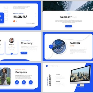 Minimale Magazine Style Business PowerPoint-sjabloon
