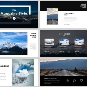 Minimal Magazine Style PowerPoint Template